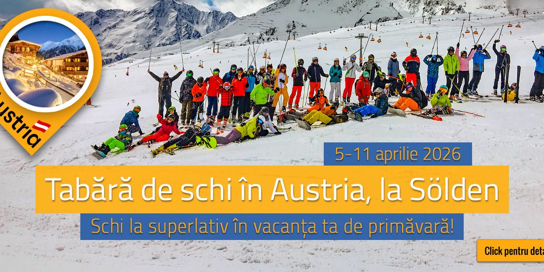 Tabara de schi pentru copii in Austria, 5-11 Aprilie 2026